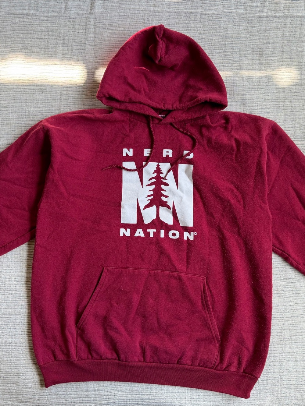 Maroon Hooded Sweatshirt